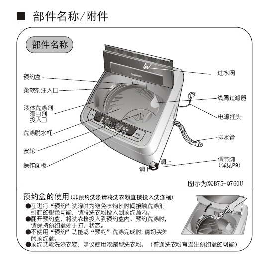 松下洗衣机xqb75-t745u【图片 价格 规格 评价】-齐家